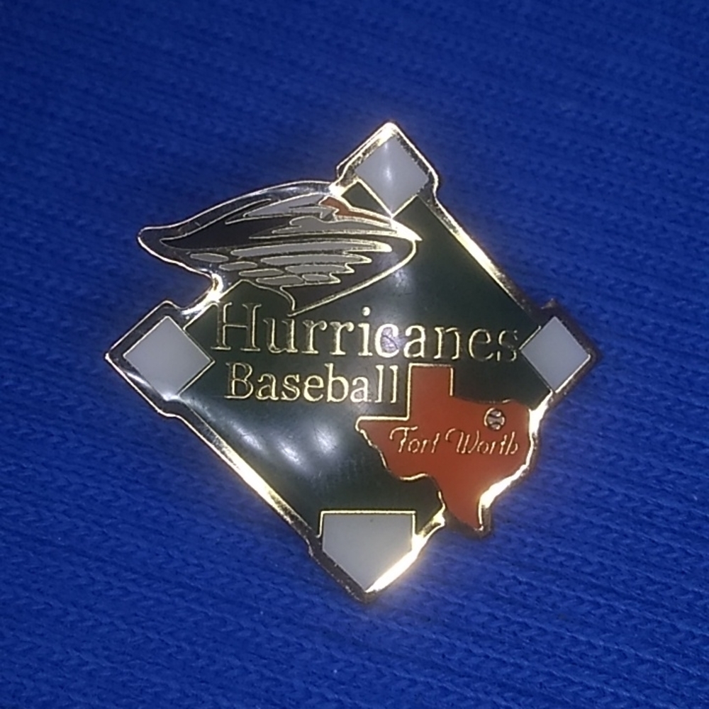 Pinmart Fort Worth (TX) Hurricanes Baseball Diamond-shaped Pin